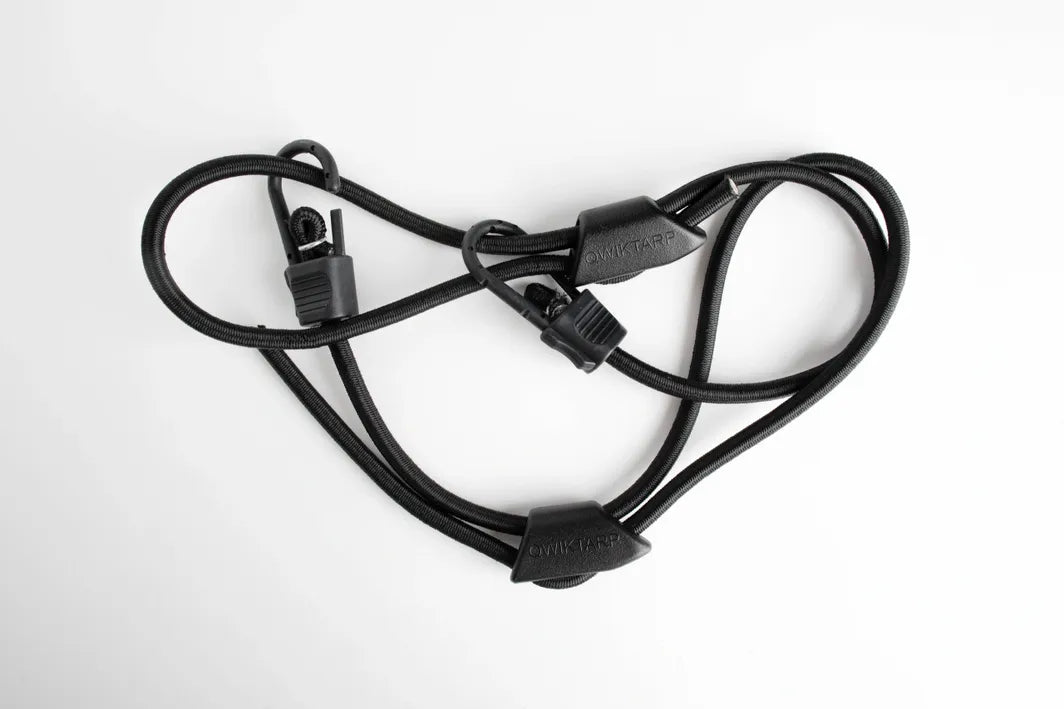 Qwiktarp Adjustable Bungees Black